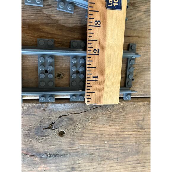 LEGO City Train Track Lot Curved Straight Switch Tracks Gray Pieces Bundle - Picture 6 of 6